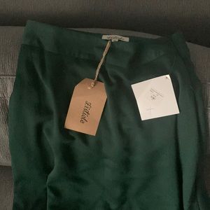 Vintage emerald green skirt